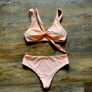 Pastel pink ZAFUL two piece Bikini